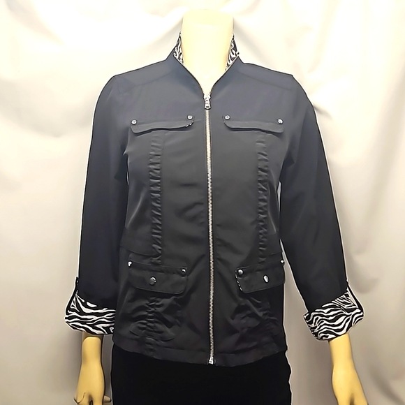 Veste Chico's Zenergy Femme - Taille 1 (M), Bleu, Capuche, Légère, Occasion